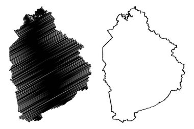 Leslie County, Kentucky (Amerika Birleşik Devletleri, ABD, ABD) harita vektör çizimi, çizim Leslie harita
