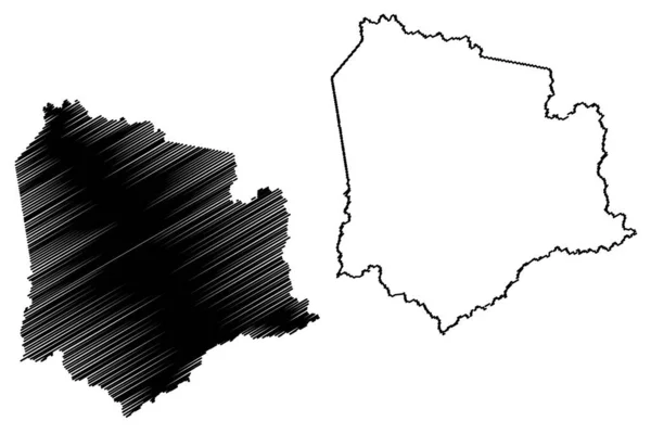 ケンタッキー州 アメリカ アメリカ アメリカ アメリカ 地図ベクトル図 スケッチブルなスケッチケンタッキー州地図 — ストックベクタ