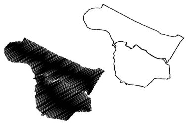 McLean County, Kentucky (ABD eyaleti, ABD, ABD, ABD) harita vektör çizimi, çizim McLean haritası