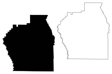 Stoddard County, Missouri (ABD eyaleti, ABD, ABD, ABD) harita vektör çizimi, çizim Stoddard haritası