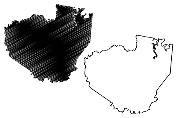 Menifee County Kentucky Contea Degli Stati Uniti Stati Uniti America — Vettoriale Stock