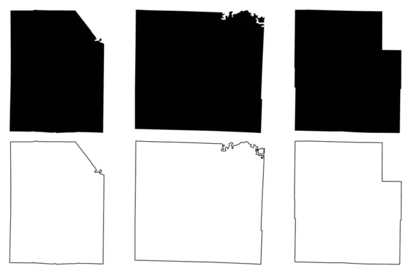 Вашингтон Вернон Округ Техас Миссури Округ Сша Соединенные Штаты Америки — стоковый вектор