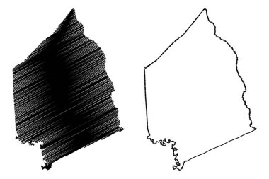 Scott County, Kentucky (Amerika Birleşik Devletleri, ABD, ABD) harita vektör çizimi, çizim Scott haritası