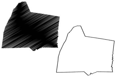 Simpson County, Kentucky (Amerika Birleşik Devletleri, ABD, ABD) harita vektör çizimi, karalama çizimi Simpson haritası