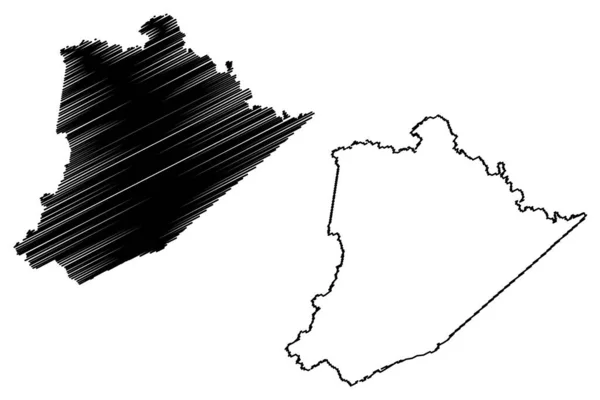 Comté Pike Kentucky Comté Des États Unis États Unis Amérique — Image vectorielle
