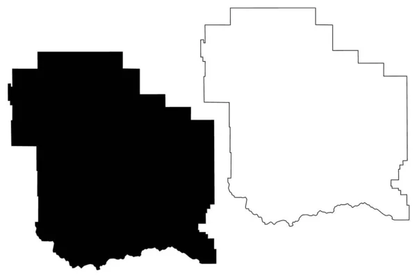 Графство Джудит Басин Монтана Округ Сша Сша Сша Сша Карта — стоковый вектор