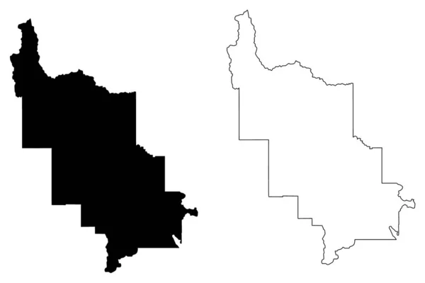 Comté Lewis Clark Montana Comté Des États Unis Amérique États — Image vectorielle