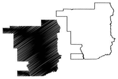 Jefferson Davis County, Louisiana (ABD eyaleti, ABD, ABD) harita vektör çizimi, Jefferson Davis Parish harita çizimi