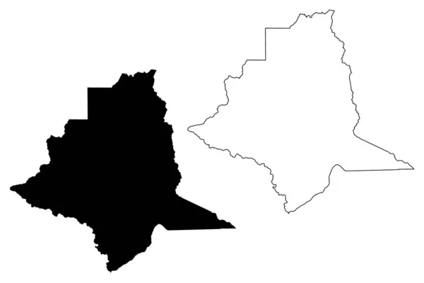 Silver Bow County Montana County United States America Usa Mapa — Wektor stockowy