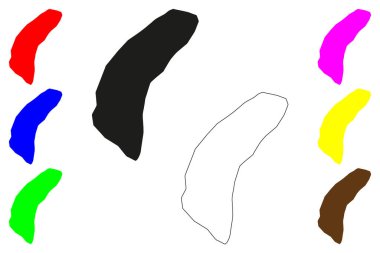 Antsirabe şehri (Madagaskar Cumhuriyeti) harita vektör illüstrasyonu, Ville d 'eau haritasını çiz