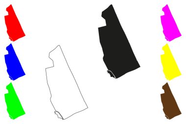 Bachok Şehri (Malezya) harita vektör çizimi, çizim Bachok haritası