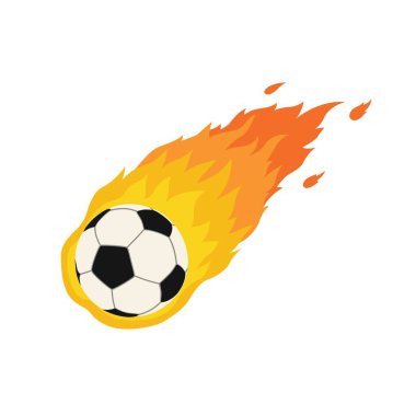Futbol futbol kuyruklu yıldız yangın kuyruk uçan