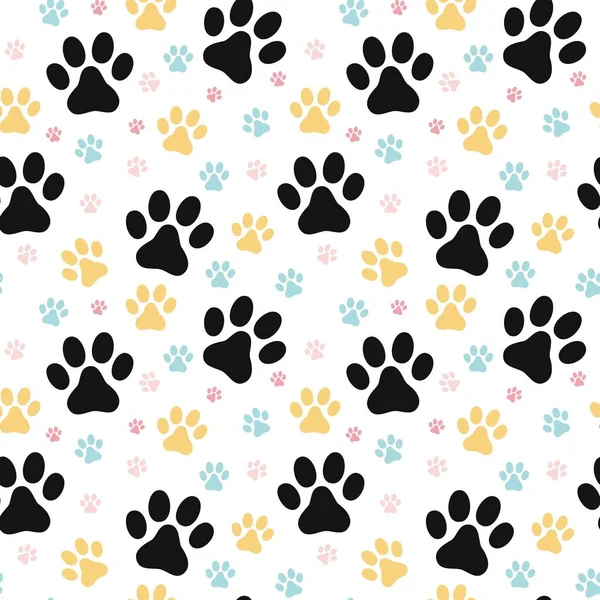 Köpek pençe baskı seamless modeli