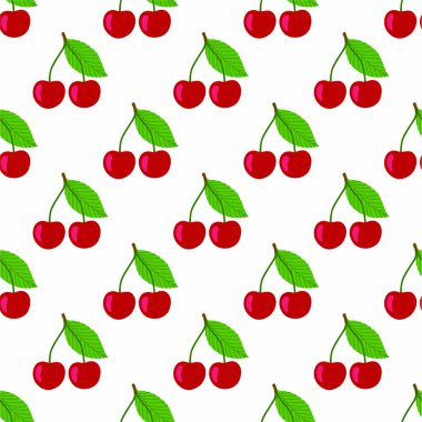 Tatlı, kirazsız desen. Tekstil, ambalaj, duvar kağıtları vs. için iyidir..