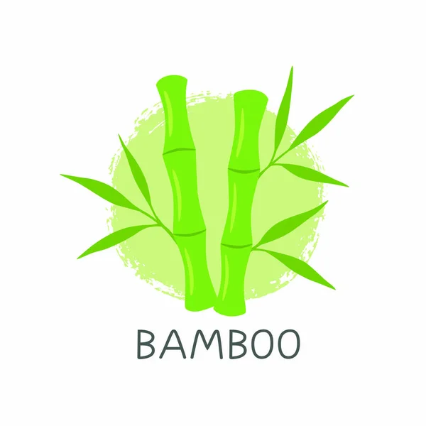 Bamboo logotyp mall Design vektor, Emblem, koncept Design, kreativa Symbol, ikon — Stock vektor