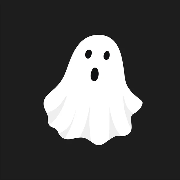 fantasma branco dos desenhos animados de halloween isolado no fundo branco.  fantasma assustador fantasma branco de halloween. fantasma com uma cara  assustadora. 11049500 Vetor no Vecteezy