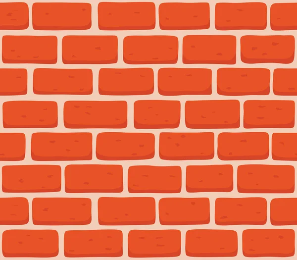 Red brick wall seamless Vector illustration background - texture pattern for continuous replicate. — Stock Vector