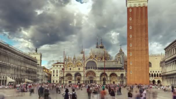 Praça San Marco Timelapse — Vídeo de Stock
