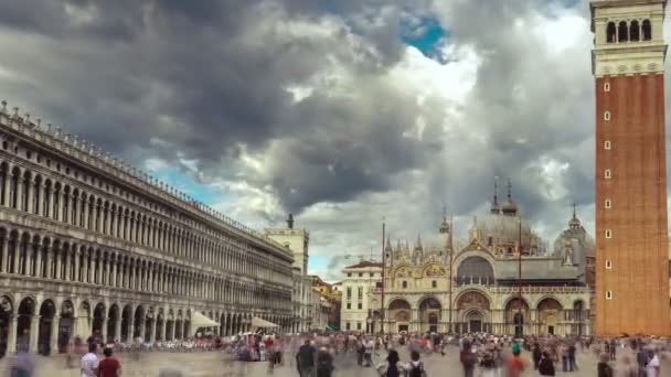 Praça San Marco Timelapse — Vídeo de Stock