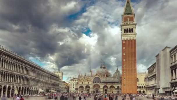 Praça San Marco Timelapse — Vídeo de Stock