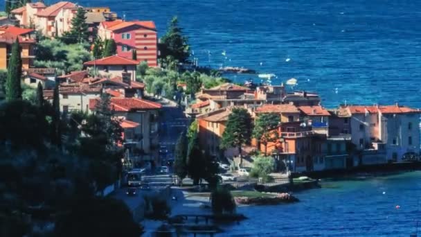 Jezero Como. Itálie. Timelaplse. — Stock video