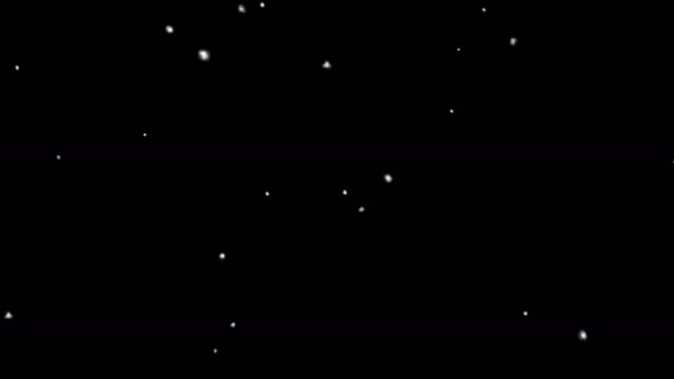 chute de flocons de neige sur fond noir