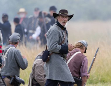  Amerikan İç Savaşı canlandırma Fullbright Park, sendika Gap, Washington üzerinde 17 Haziran 2018.