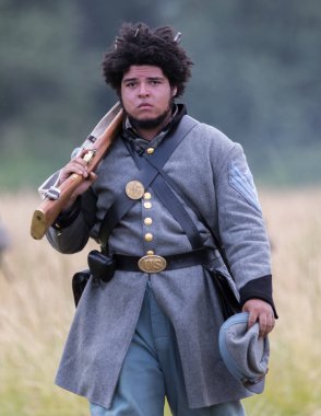  Amerikan İç Savaşı canlandırma Fullbright Park, sendika Gap, Washington üzerinde 17 Haziran 2018.