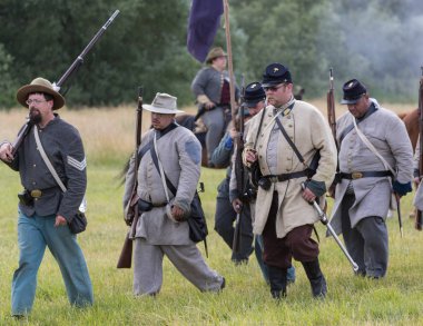  Amerikan İç Savaşı canlandırma Fullbright Park, sendika Gap, Washington üzerinde 17 Haziran 2018.