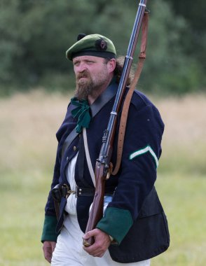  Amerikan İç Savaşı canlandırma Fullbright Park, sendika Gap, Washington üzerinde 17 Haziran 2018.