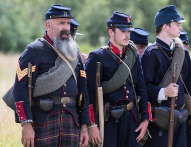  Amerikan İç Savaşı canlandırma Fullbright Park, sendika Gap, Washington üzerinde 17 Haziran 2018.