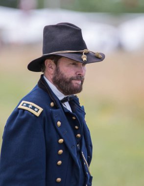  Amerikan İç Savaşı canlandırma Fullbright Park, sendika Gap, Washington üzerinde 17 Haziran 2018.