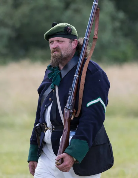  Amerikan İç Savaşı canlandırma Fullbright Park, sendika Gap, Washington üzerinde 17 Haziran 2018.