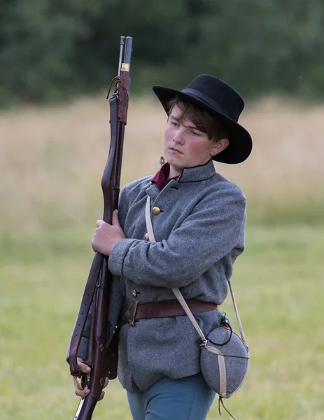  Amerikan İç Savaşı canlandırma Fullbright Park, sendika Gap, Washington üzerinde 17 Haziran 2018.