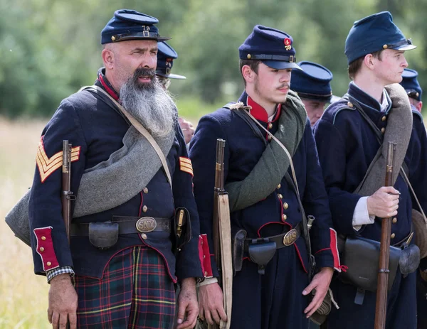  Amerikan İç Savaşı canlandırma Fullbright Park, sendika Gap, Washington üzerinde 17 Haziran 2018.