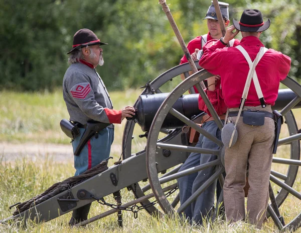  Amerikan İç Savaşı canlandırma Fullbright Park, sendika Gap, Washington üzerinde 17 Haziran 2018.