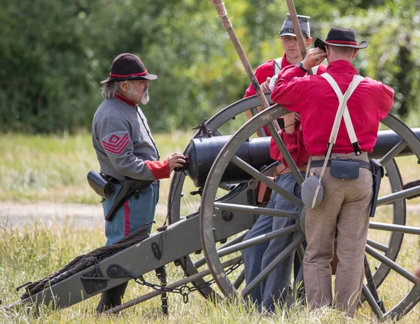  Amerikan İç Savaşı canlandırma Fullbright Park, sendika Gap, Washington üzerinde 17 Haziran 2018.