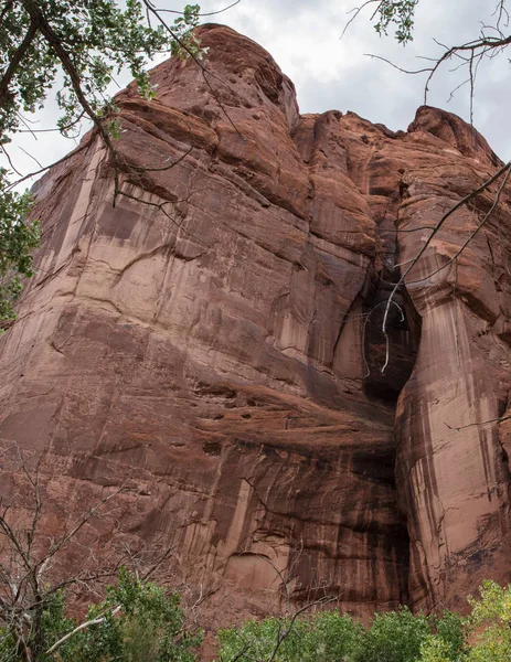 Landskapet Från Inuti Canyon Golvet Canyon Chelly Chinle Arizona — Stockfoto