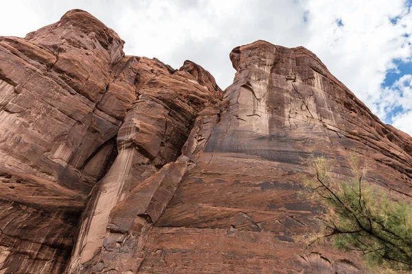 Landskapet Från Inuti Canyon Golvet Canyon Chelly Chinle Arizona — Stockfoto