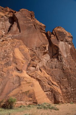 Kanyon de Shelly, Chinle, Arizona yakınındaki antik kızılderili Harabeleri. 