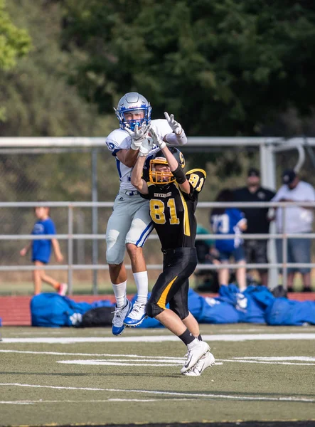 Mcqueen lise vs kurumsal Redding, California ile futbol eylem. 24 Ağustos 2018