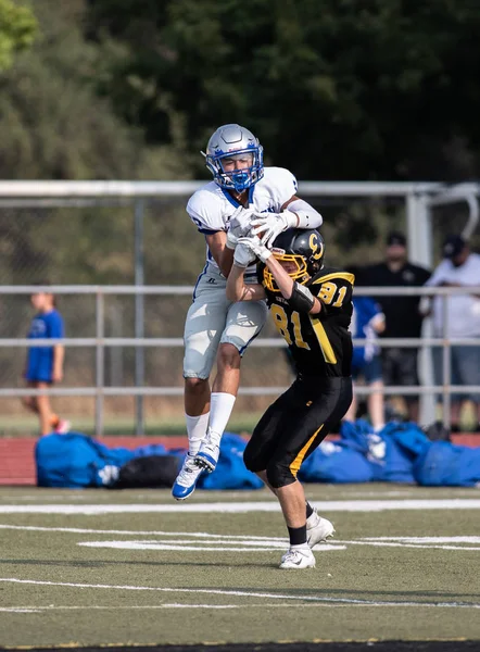 Labdarúgó Fellépés Mcqueen High School Vállalati Redding California 2018 Augusztus — Stock Fotó