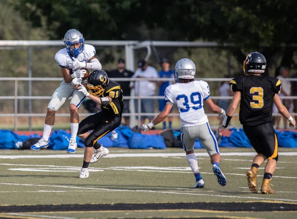 Mcqueen lise vs kurumsal Redding, California ile futbol eylem. 24 Ağustos 2018