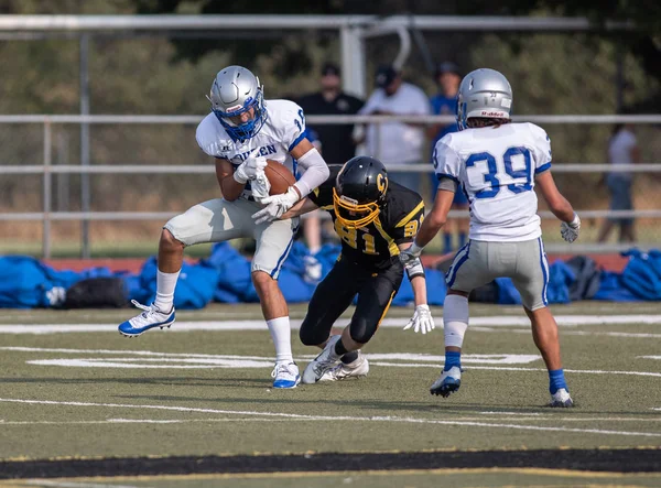 Mcqueen lise vs kurumsal Redding, California ile futbol eylem. 24 Ağustos 2018