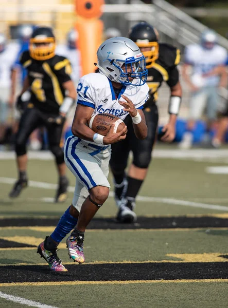 Mcqueen lise vs kurumsal Redding, California ile futbol eylem. 24 Ağustos 2018