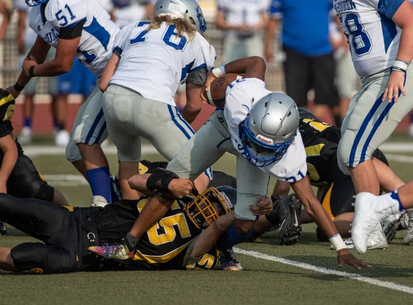 Mcqueen lise vs kurumsal Redding, California ile futbol eylem. 24 Ağustos 2018