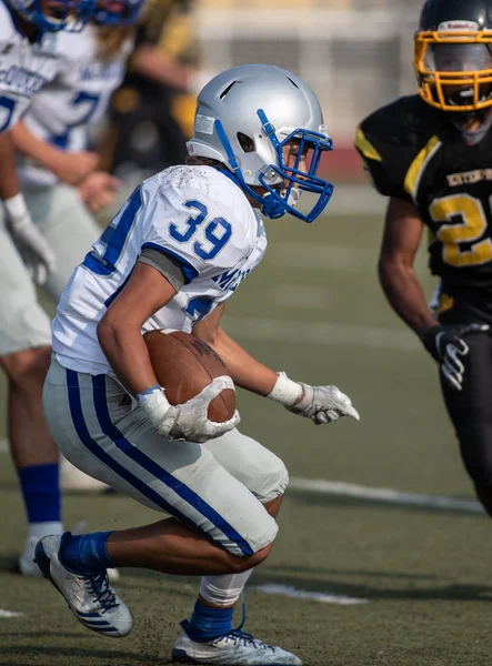 Ação Futebol Com Mcqueen High School Enterprise Redding Califórnia Agosto — Fotografia de Stock