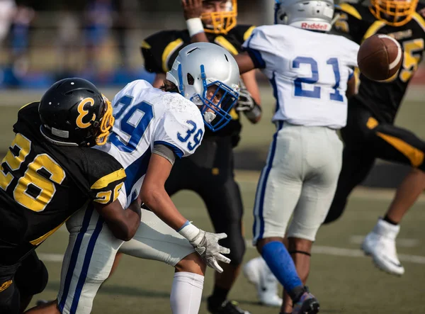 Mcqueen lise vs kurumsal Redding, California ile futbol eylem. 24 Ağustos 2018