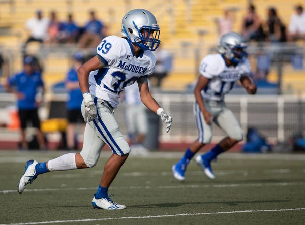 Mcqueen lise vs kurumsal Redding, California ile futbol eylem. 24 Ağustos 2018