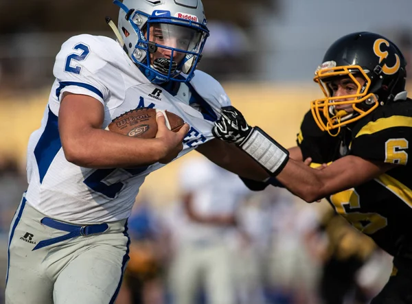 Football Action Mcqueen High School Enterprise Redding California August 2018 — Stock Photo, Image